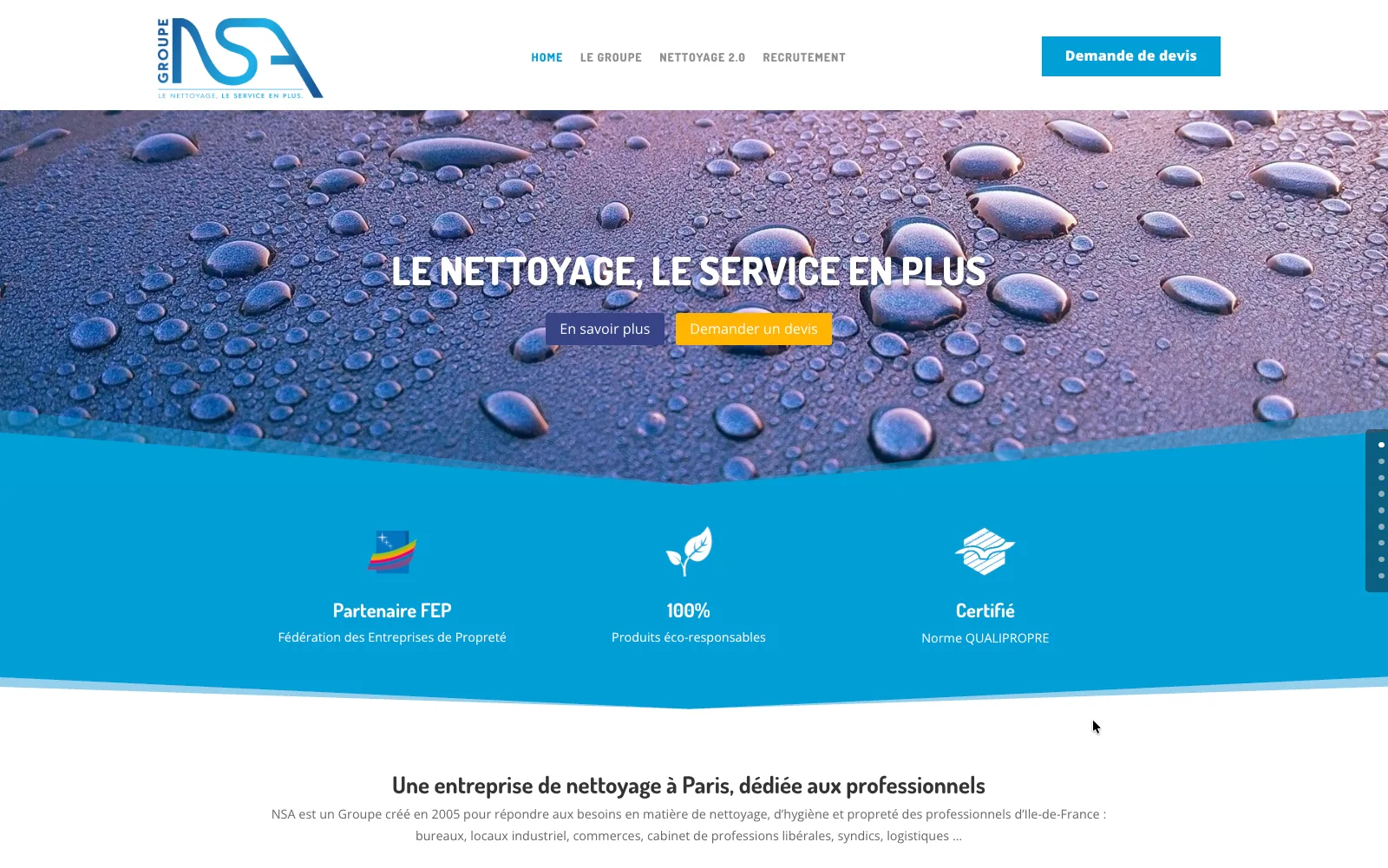 creation-site-internet-nsa-paris Création site web pour le Groupe NSA à Paris