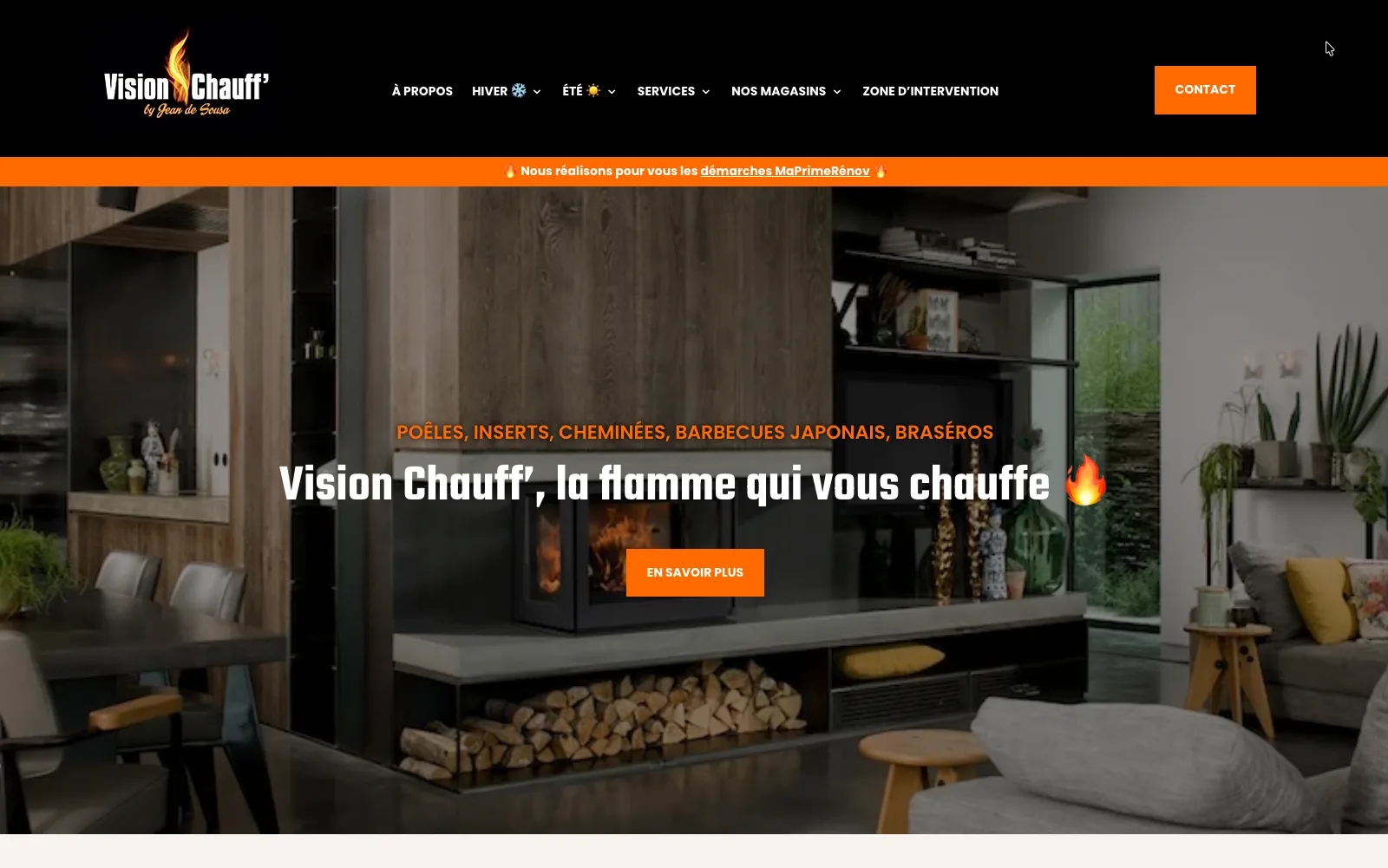 creation-site-internet-vision-chauff-narrosse Création de site internet pour Vision Chauff à Narrosse